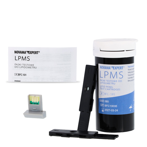 A Novama Expert LPMS tesztcsíkok csomagolása